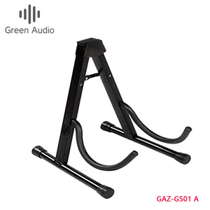 GAZ-GS01 Professional Decorative Black Music A Frame Portable Electric Guitar Folding Stand Bakelite Guitar Display Stand