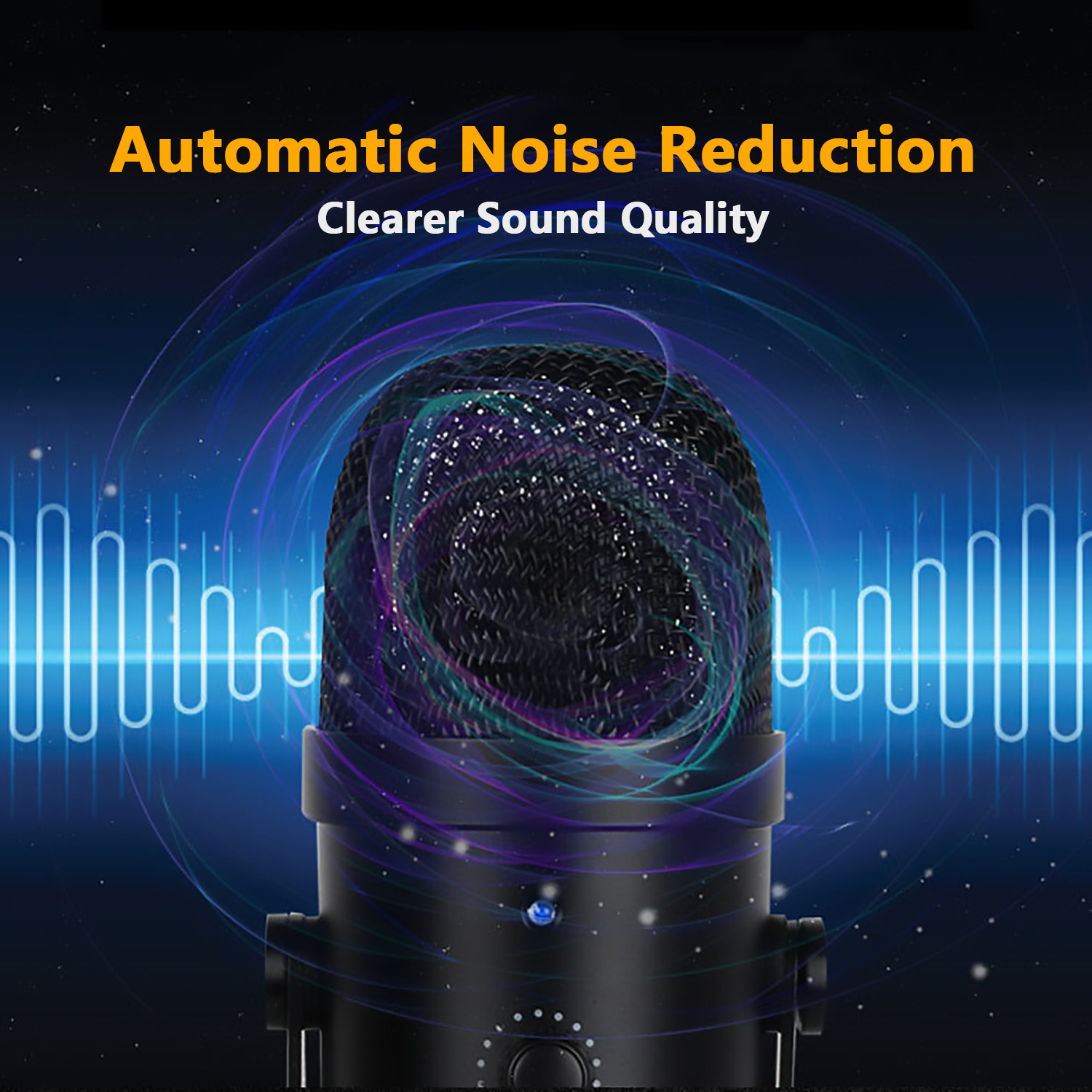 GAM-U12 Professional Condenser Desktop Mic Set For Online Game Singing Live Broadcast USB Condenser Mic With Conversion Head