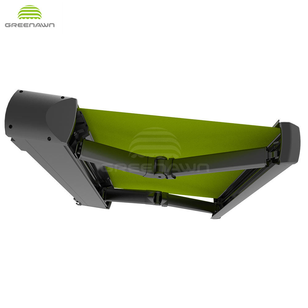 Garden Aluminum Folding Arm Awning Outdoor Motorized Retractable Awnings Full Cassette Awning