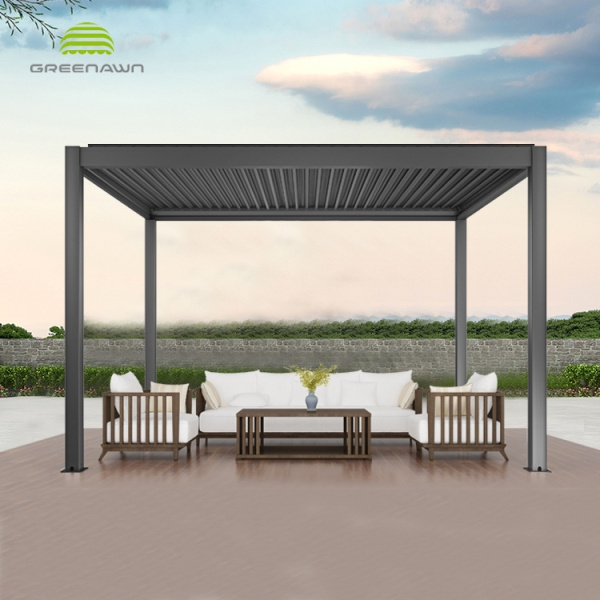 3x3 metal gazebo outdoor waterproof balcony roof aluminium pergola gazebo and furniture