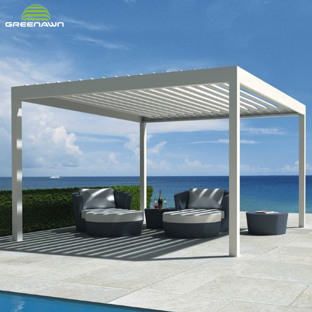 Aluminium Pergola Louver Motorised Aluminium Pergola Gazebo Outdoor