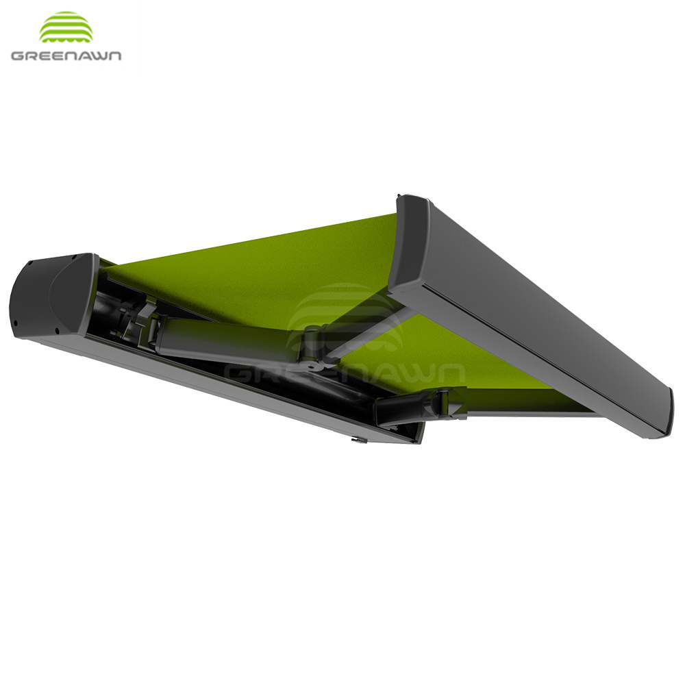 Garden Aluminum Folding Arm Awning Outdoor Motorized Retractable Awnings Full Cassette Awning