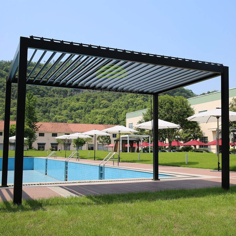 OEM high quality aluminium pergola 10 Feet X 10 Ft outdoor pergola and 10 x 13 ft gazebo