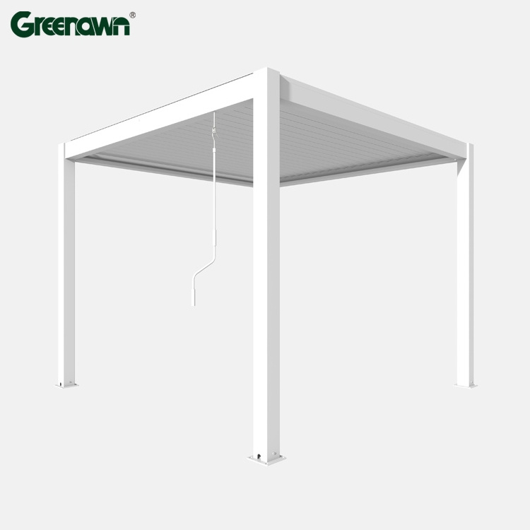 Sustainable Customized waterproof smart ECO FRIENDLY Custom Made 100% Rain Proof Pergola Gazebo With Rain Sensor