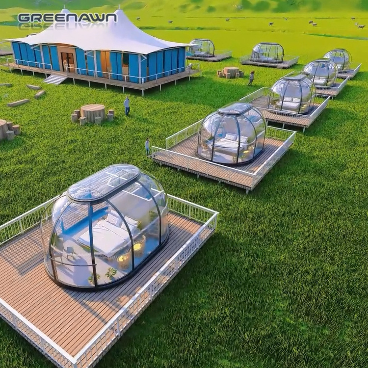 Home Sunroom System Clear Roof Igloo Polycarbonate Domo House Outdoor Transparent Dome Tent