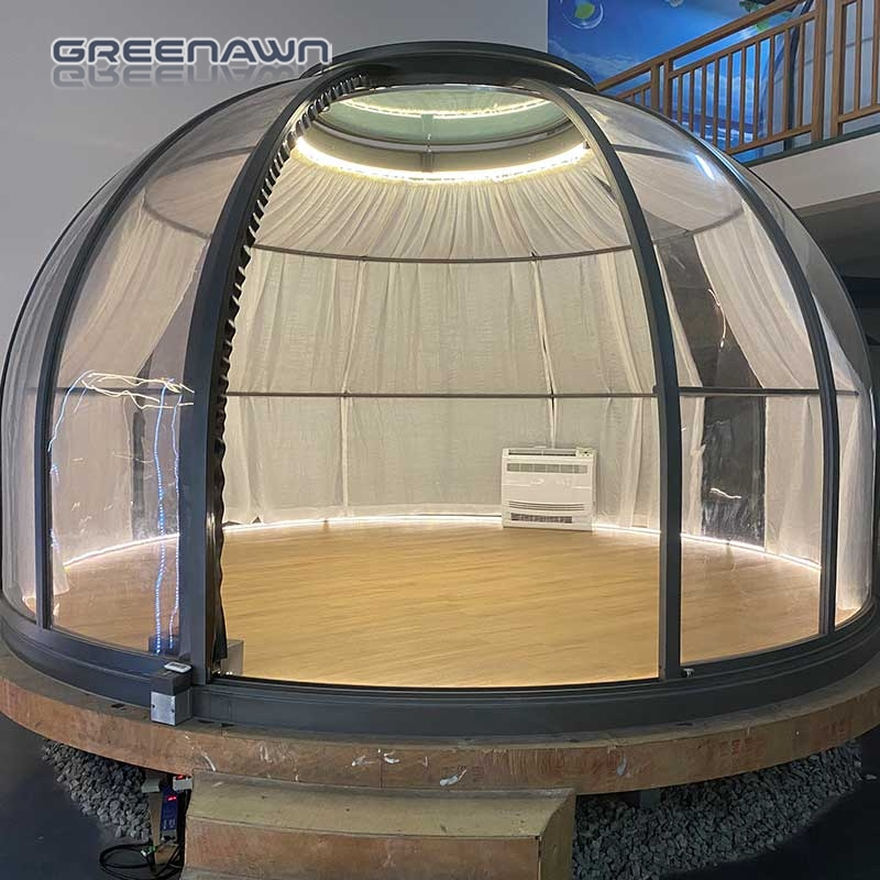 Easily Assemble High Toughness Luxury Eco Hotel Prefab Dome Tent Alfresco Dining Dome House Hotel Tent