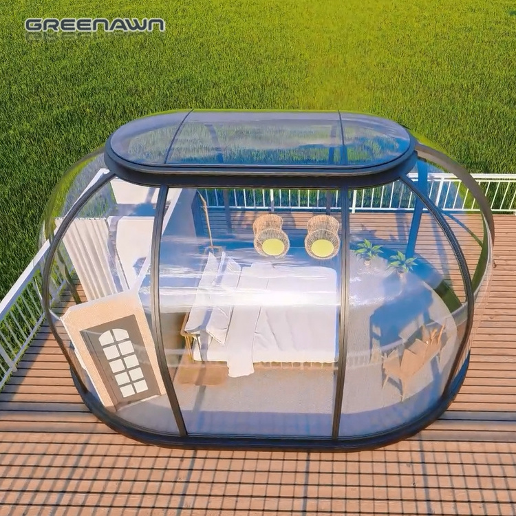 Home Sunroom System Clear Roof Igloo Polycarbonate Domo House Outdoor Transparent Dome Tent