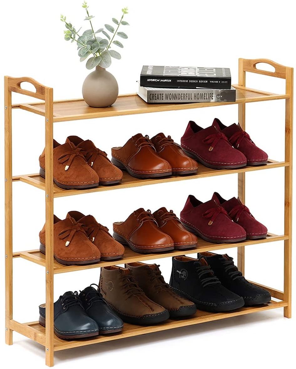 Factory Directly Sells Customized Solid Wood Home Multi-layer Outdoor Waterproof Boutique Shoe Rack