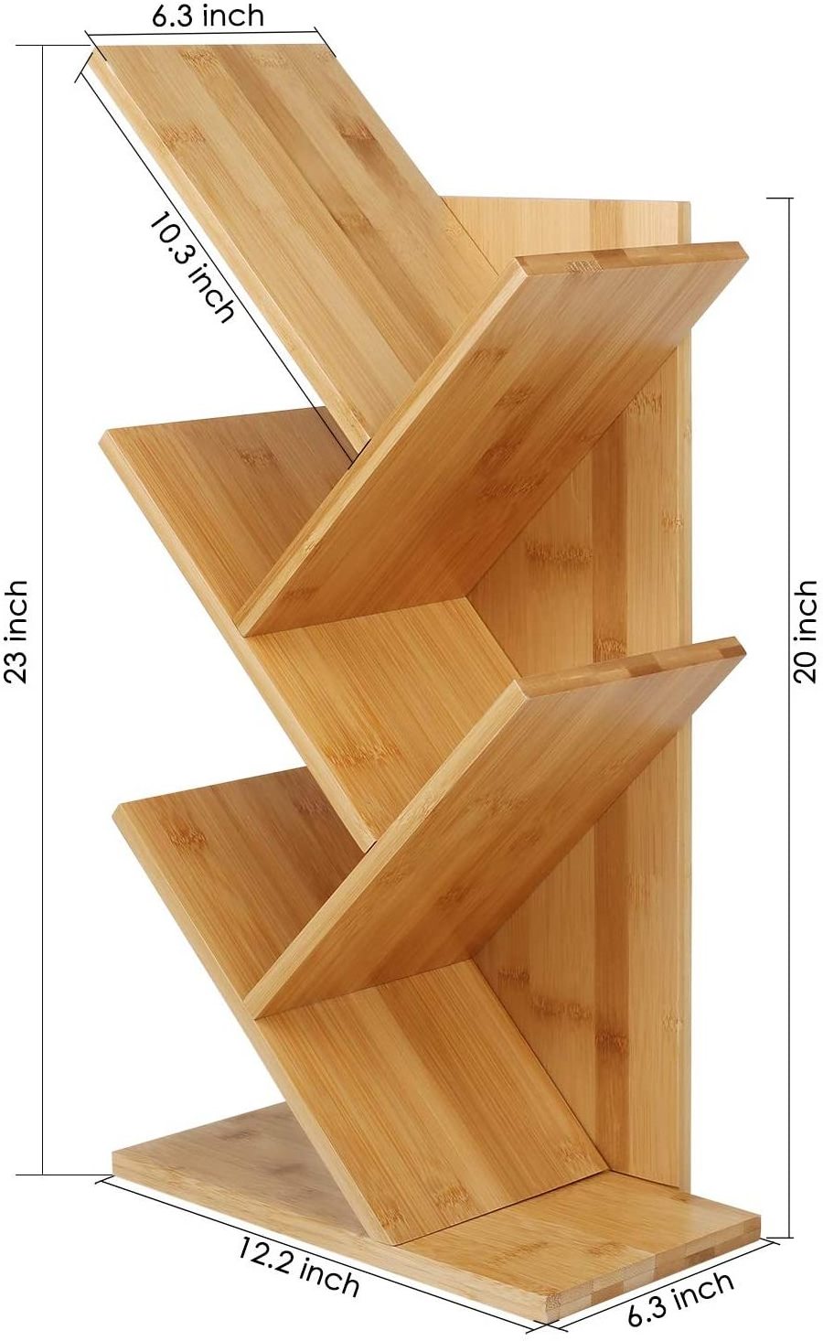 Professional Living Room Modern Book Store Furniture Bookshelves Bookcase Bamboo Book Shelf