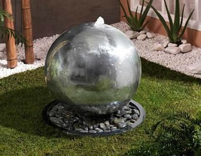 High quality stainless steel outdoor garden fountain ball water feature sphere fountain