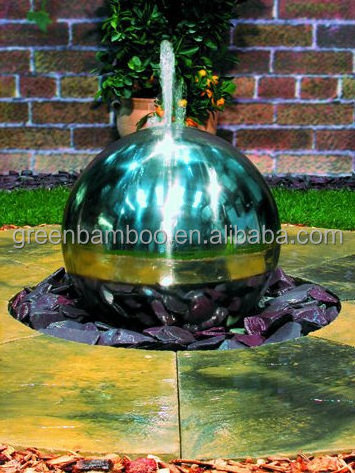 Outdoor stainless steel ball fountain large decorative garden balls for home decoration