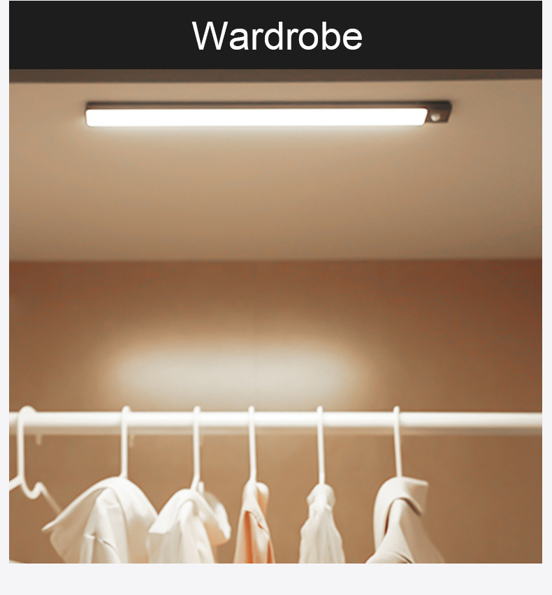 Home Closet Lighting 3 Colour  Motion Sensor Led Night Light Auto-sensing Light Bar