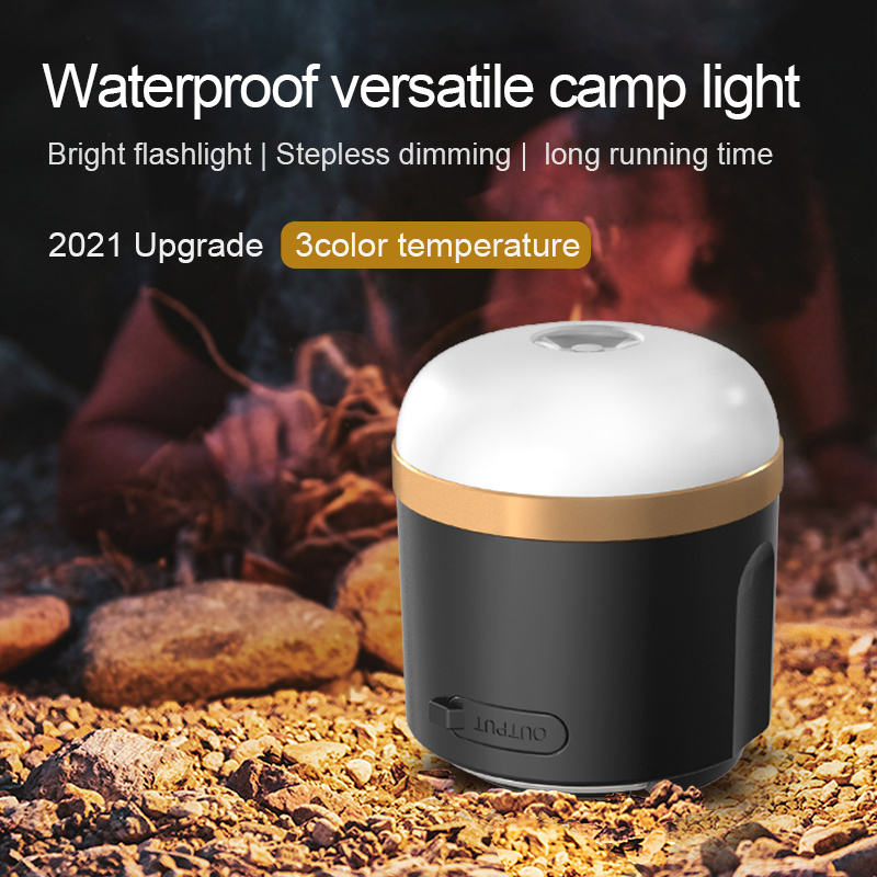 USB Portable lighting Camping Lantern  Outdoor Waterproof Rechargeable rechargeable led lantern for  Hiking Fishing