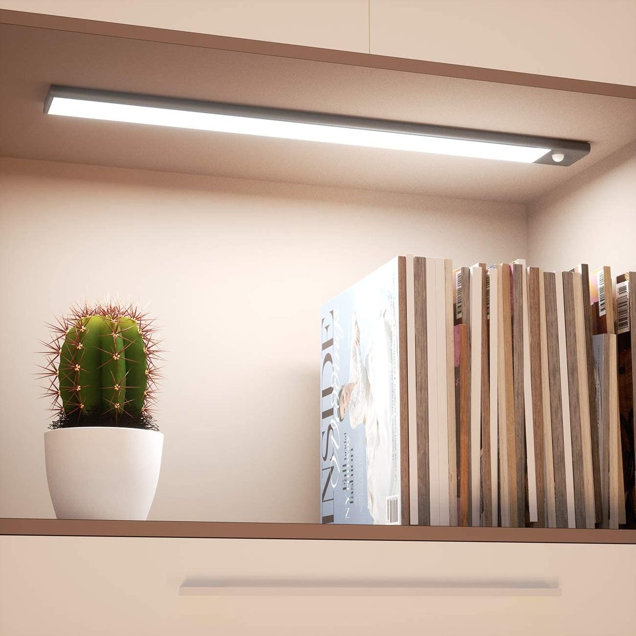 New Motion Activated Light Dimmable PIR Motion Sensor Light USB Rechargeable Furniture Cupboard Human Body Induction Lamp