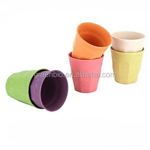 100% recycled alternative to plastic glassware ceramics Bamboo Fiber Cup