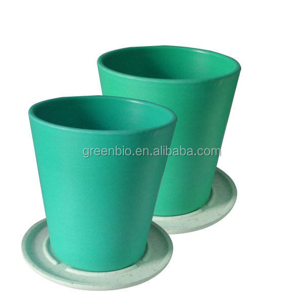 100% recycled alternative to plastic glassware ceramics Bamboo Fiber Cup