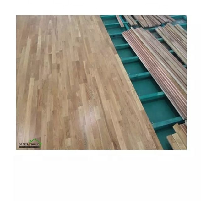 Oak Hardwood Indoor Solid Wood Flooring For Basketball Full System Sports Flooring