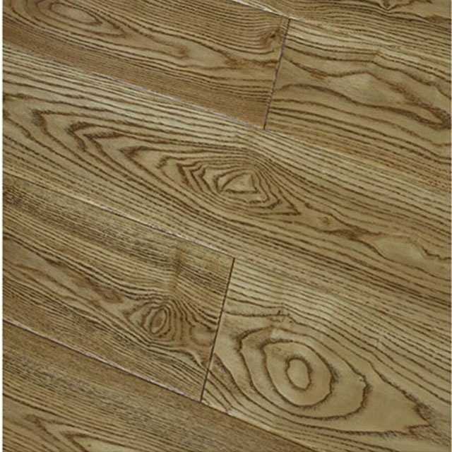 Durable Ash Color Hand scraped Indoor Oak Termite Proof Hardwood Flooring