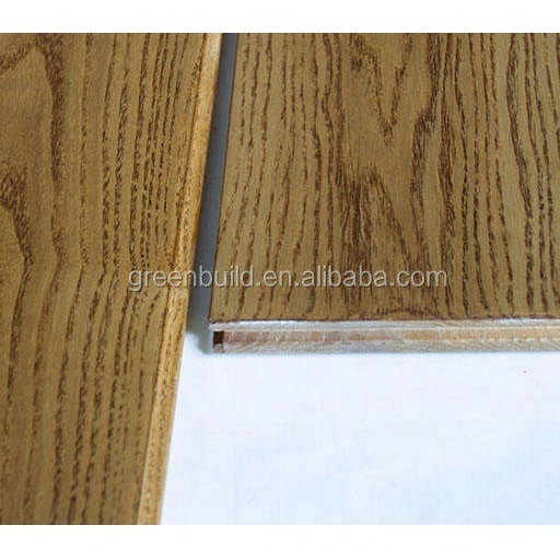 Durable Ash Color Hand scraped Indoor Oak Termite Proof Hardwood Flooring