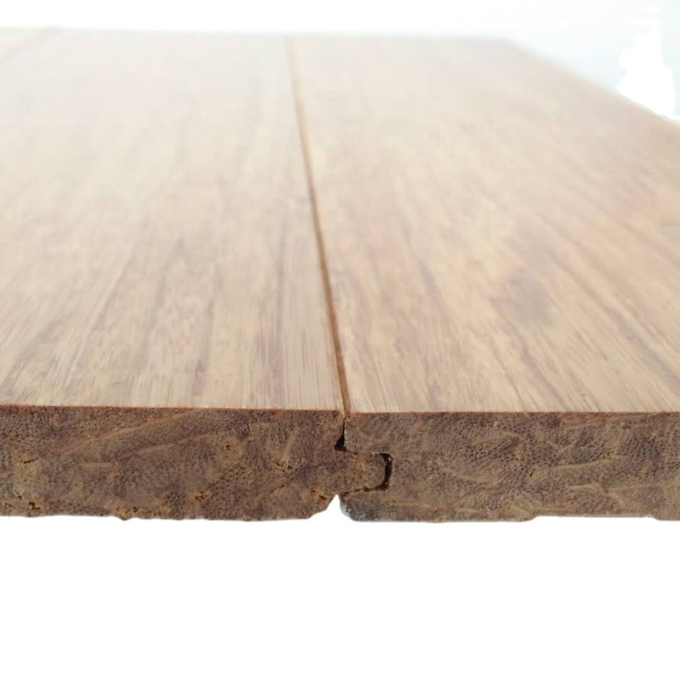 High Compressive Natural Carbonized Strand Woven Indoor Tiles Bamboo Wood Flooring