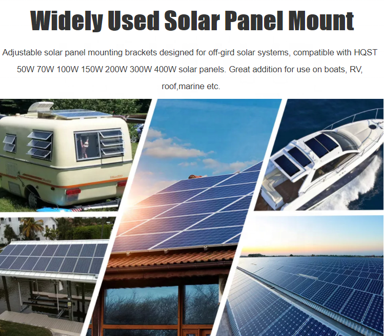 Adjustable 4p Solar Panel Mounting Tilt Angle Bracket Aluminium Frame Pv Panel Stand For One Panels