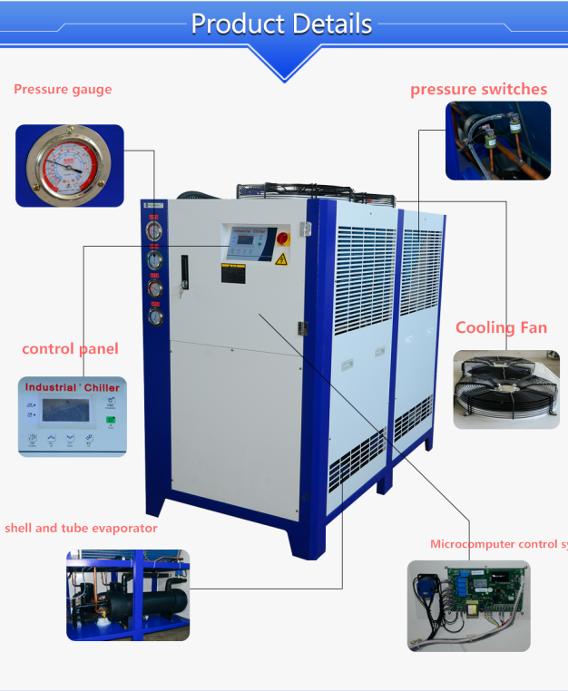 Chiller for Poultry and Chicken Process Chiller Super Quiet Cooling Machine