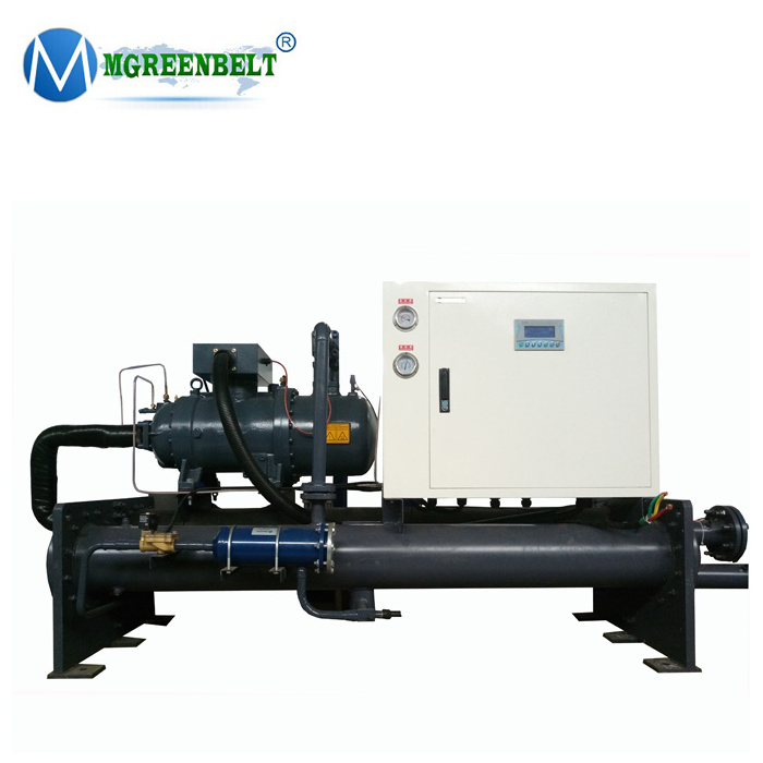 Extruding Plastic Injection machine 60HP Chilling Equipment Chiller Water 50 Tons Water Cooled Screw Chiller