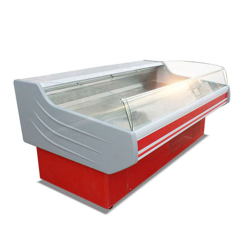 Commercial Fresh Meat Display Refrigerator Cold Meat Chest Freezer for Supermarket Portable Ce Stainless Steel Compressor