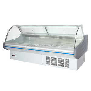 Refrigerated supermarket butchery meat display case