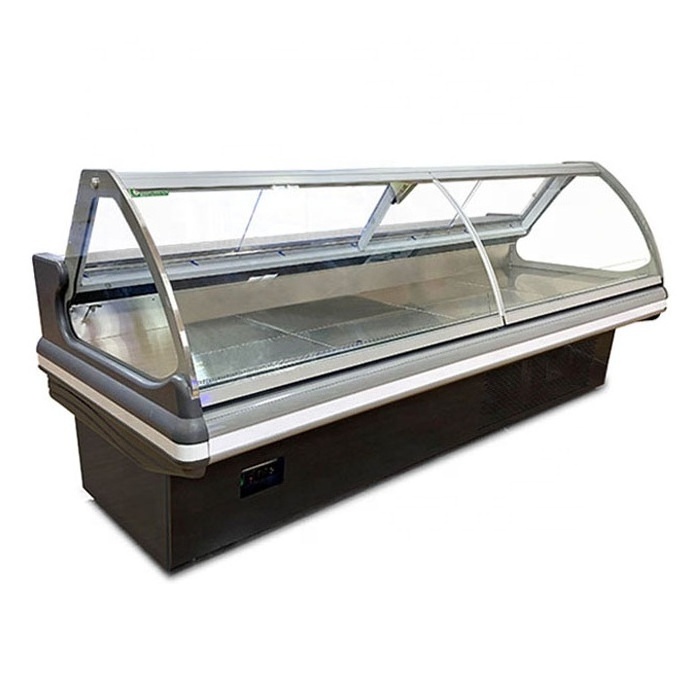 Butcher Meat Shop Deli Case Refrigerators Equipment Supermarket Deli Fridge Food Freezer Display Cabinet