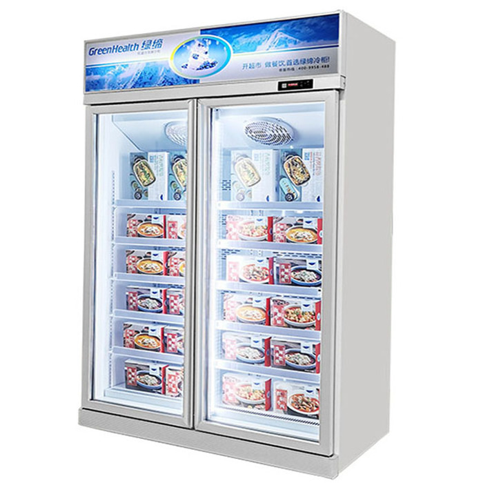 Hypermarket Refrigerator and Freezer Equipment / Display Refrigerator Showcase Standing Freezer