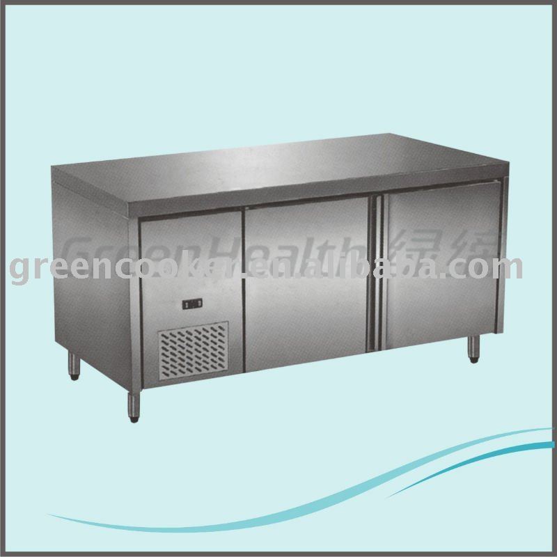 Stainless Steel Workbench Salad Bar Refrigerator Sandwich Prep Table Refrigerated Commercial