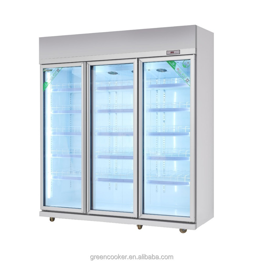 Hypermarket Refrigerator and Freezer Equipment / Display Refrigerator Showcase Standing Freezer