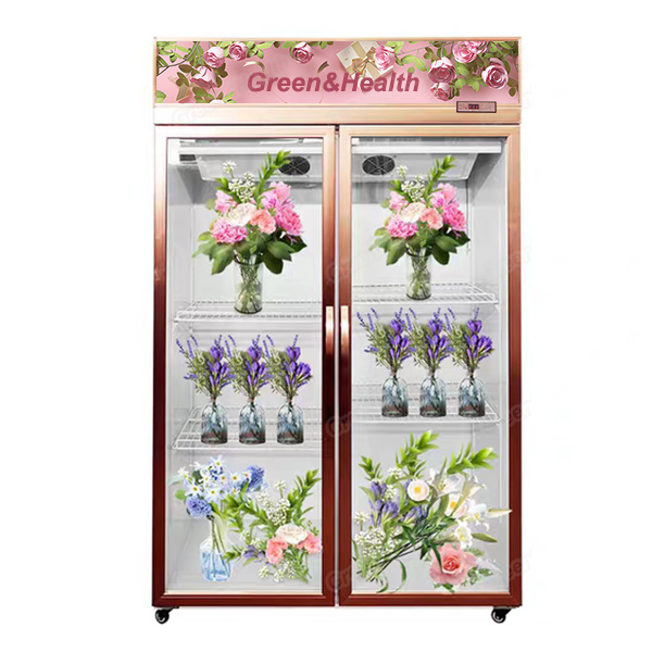 Keeping Fresh Cooler Flowers Shop Showcase Display Chiller