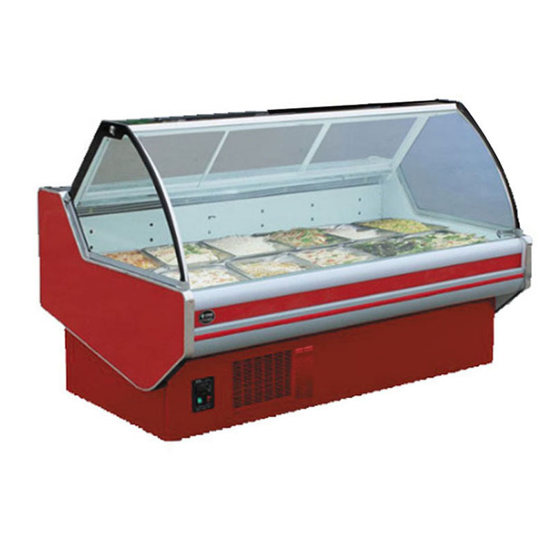 Commercial Fresh Meat Display Refrigerator Cold Meat Chest Freezer for Supermarket Portable Ce Stainless Steel Compressor