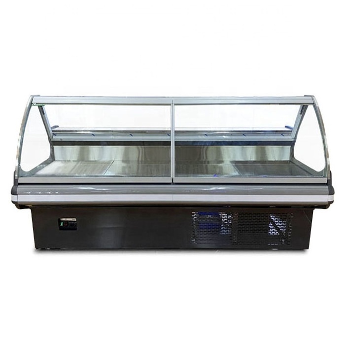 Butcher Meat Shop Deli Case Refrigerators Equipment Supermarket Deli Fridge Food Freezer Display Cabinet