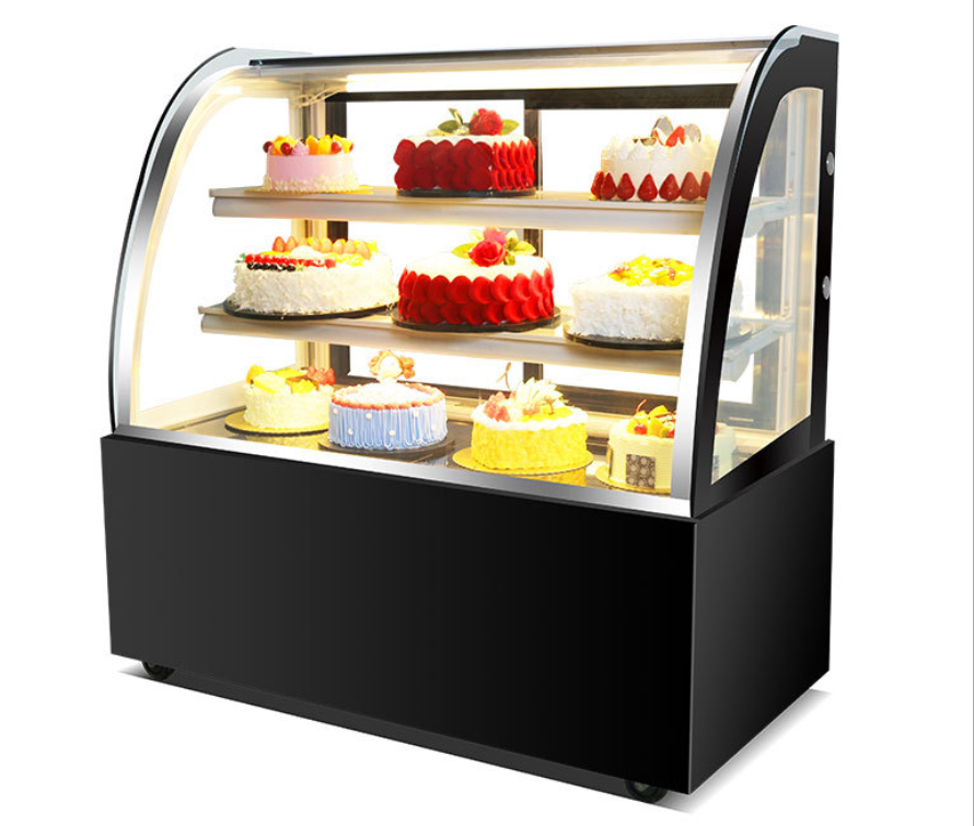 Single-temperature Ce Candy Desert Chocolate Cabinet Refrigerator Showcase Bakery Cake Bread Glass Display Cooler