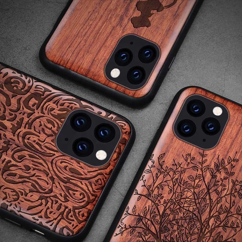 Luxury Custom Natural Colorful Mobile Cell Bulk Wood Phone Cases TPU for iphone 15 Case