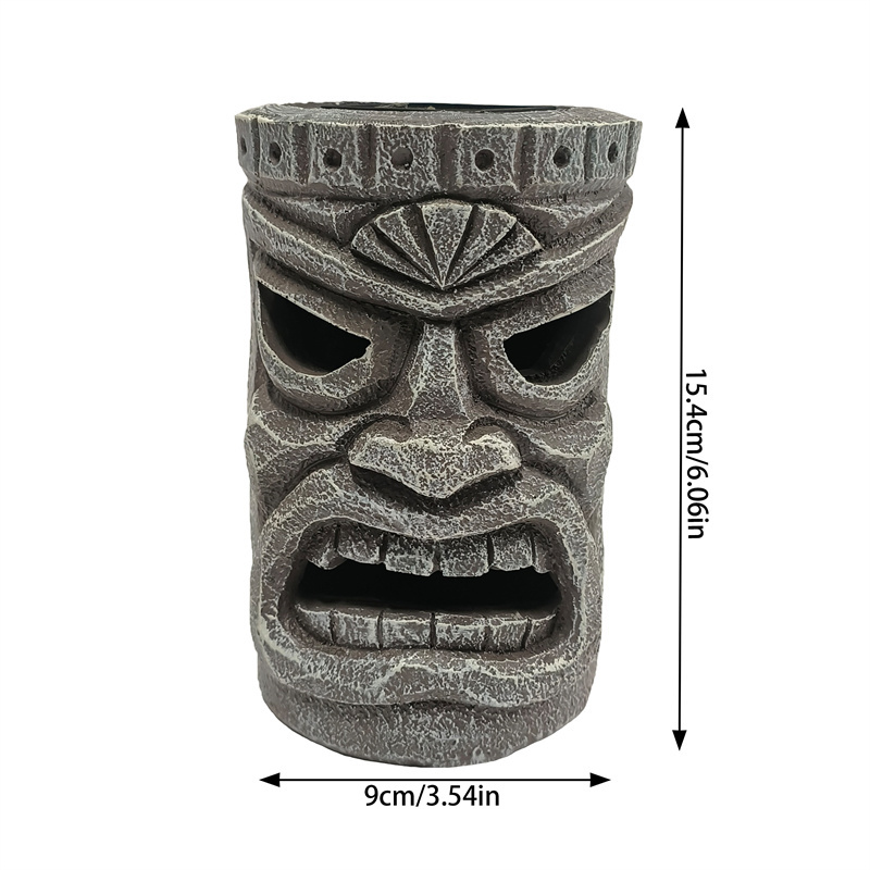 Wholesale Resin Tiki Design Unique Funny Polyresin Solar Garden Light