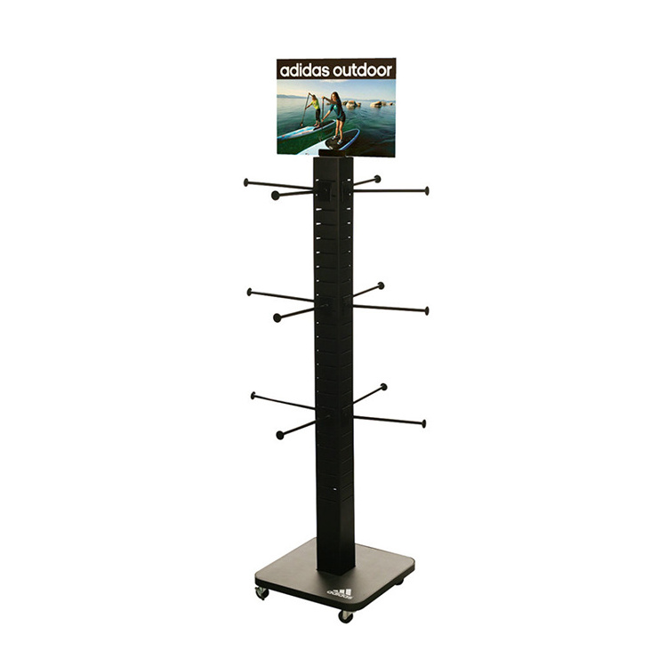 Bevis Flip Flops Display Stand Rotating Display Stand Shoe Display Rack With Customized Logo