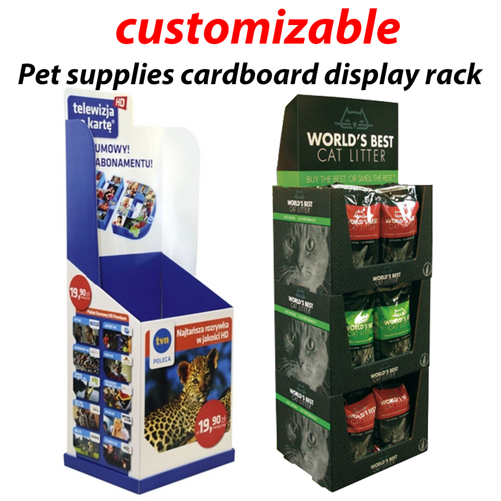 Modern Floor Standing Cardboard Display Shelf Model for Retail Stores Made of Paper for Shelf Display