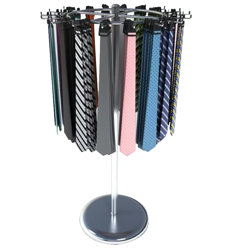 Bevis Factory Customized Metal Tie Display Rack for Supermarket Use and Tie Storage