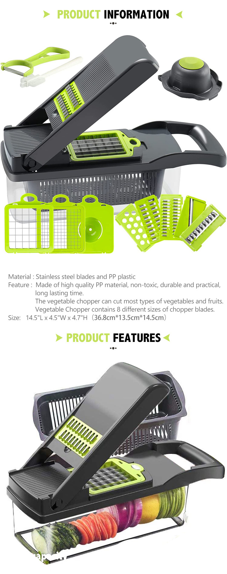 Top Seller Kitchen 12 In 1  Food Dicer Vegetable Slicer Veggie Veget Chopper Slicer Multifunctional Vegetable Cutter