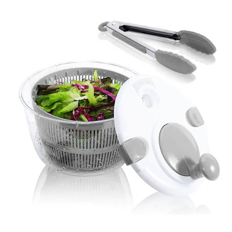 High Quality Hand Operated Large Salad Spinner Colander Kitchen Vegetable Dryer Chopper Pull Salad Spinner