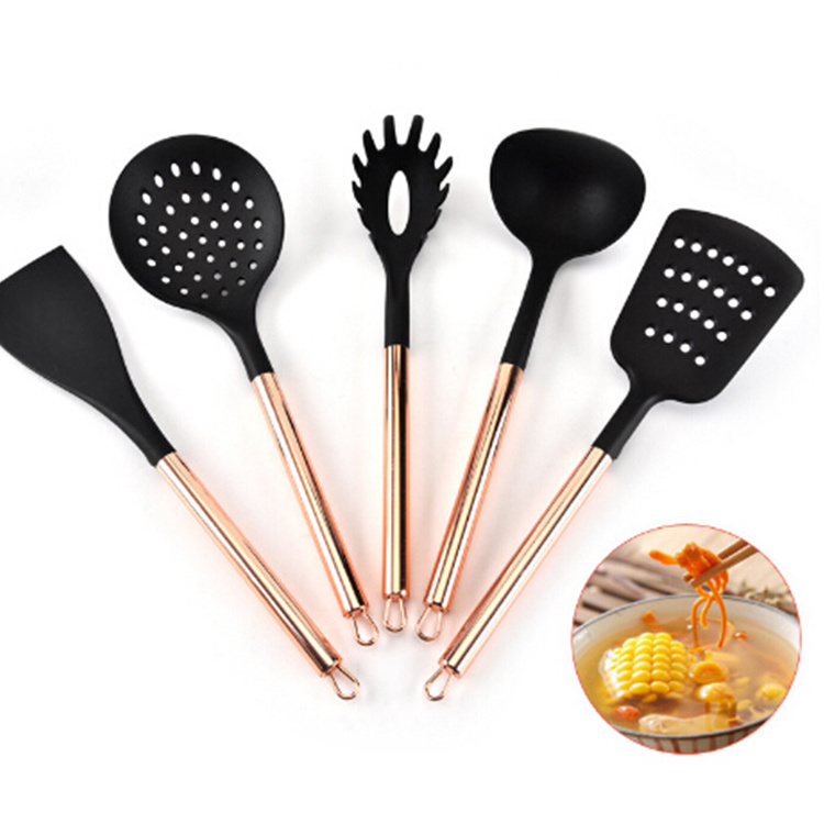 GreenEarth 10 pcs Silicone With Wooden Handle Cookware Sets Kitchen Ware Suit