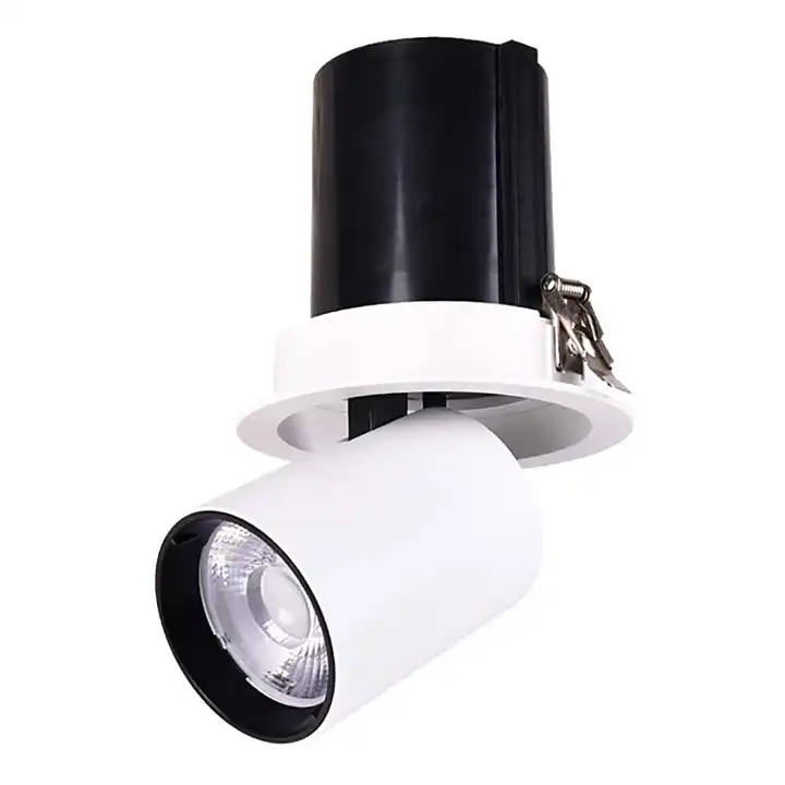 220V spot Light 360 adjustable angle die cast aluminum recessed tiltable 7W Gimbal LED Downlight