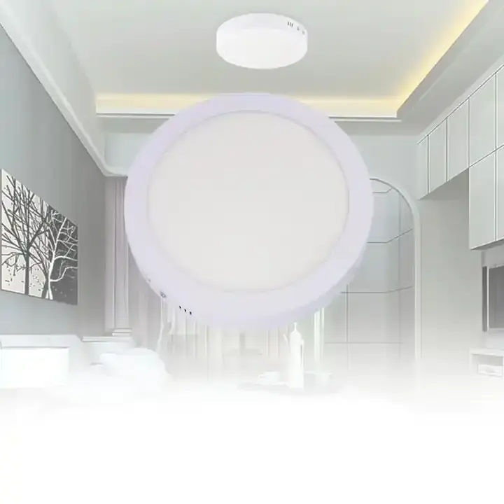 Led Back 60/60 3-24W Edge Lit Round Down Indoor Honeycomb Sensor Diffuser Plastic Panel Light