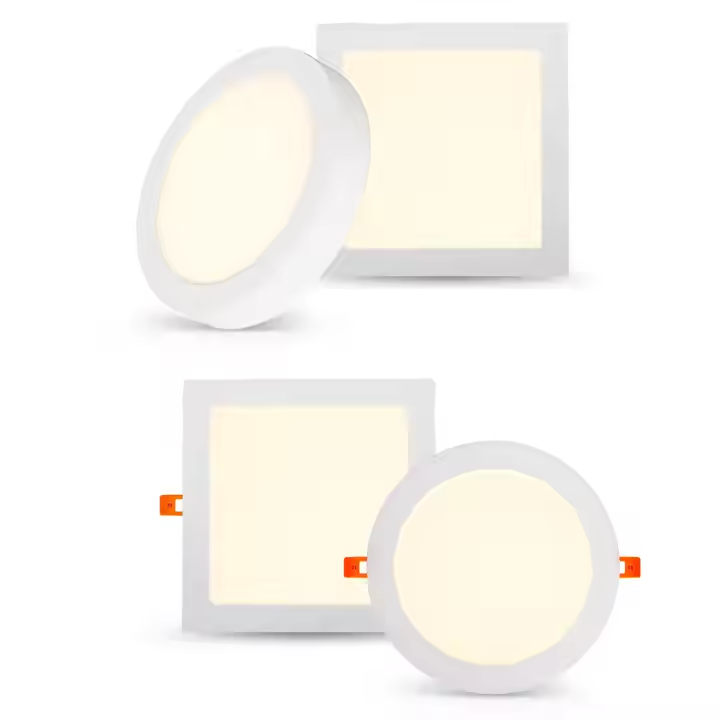 Led Back 60/60 3-24W Edge Lit Round Down Indoor Honeycomb Sensor Diffuser Plastic Panel Light