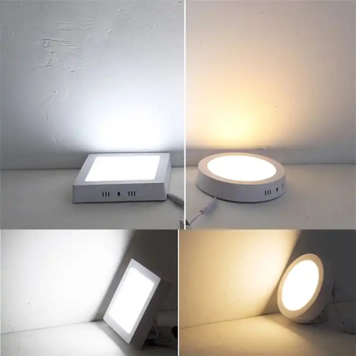 Led Back 60/60 3-24W Edge Lit Round Down Indoor Honeycomb Sensor Diffuser Plastic Panel Light