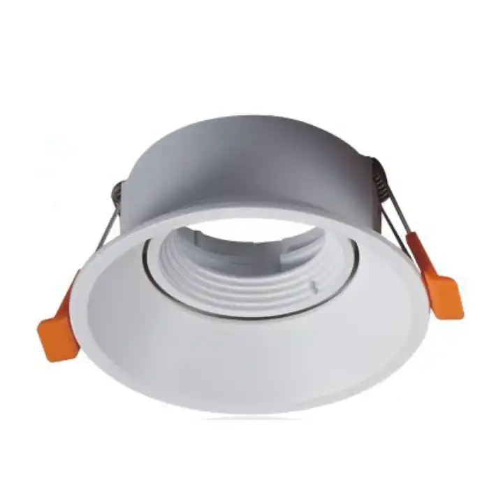 White Color Finish GU10 MR16 G5.3 Round Square Deep Reflector Down Light Fixture Black